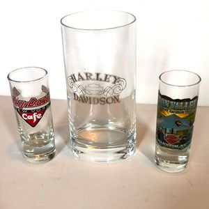 Vintage Harley Davidson drink ware bundle